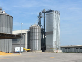 Поточная шахтная зерносушилка с рекуперацией воздуха Strahl 5000FR